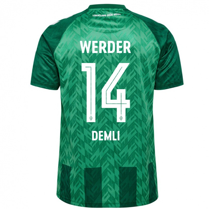 Danxen Enfant Maillot Rezan Demli #14 Vert Tenues Domicile 2024/25 T-Shirt