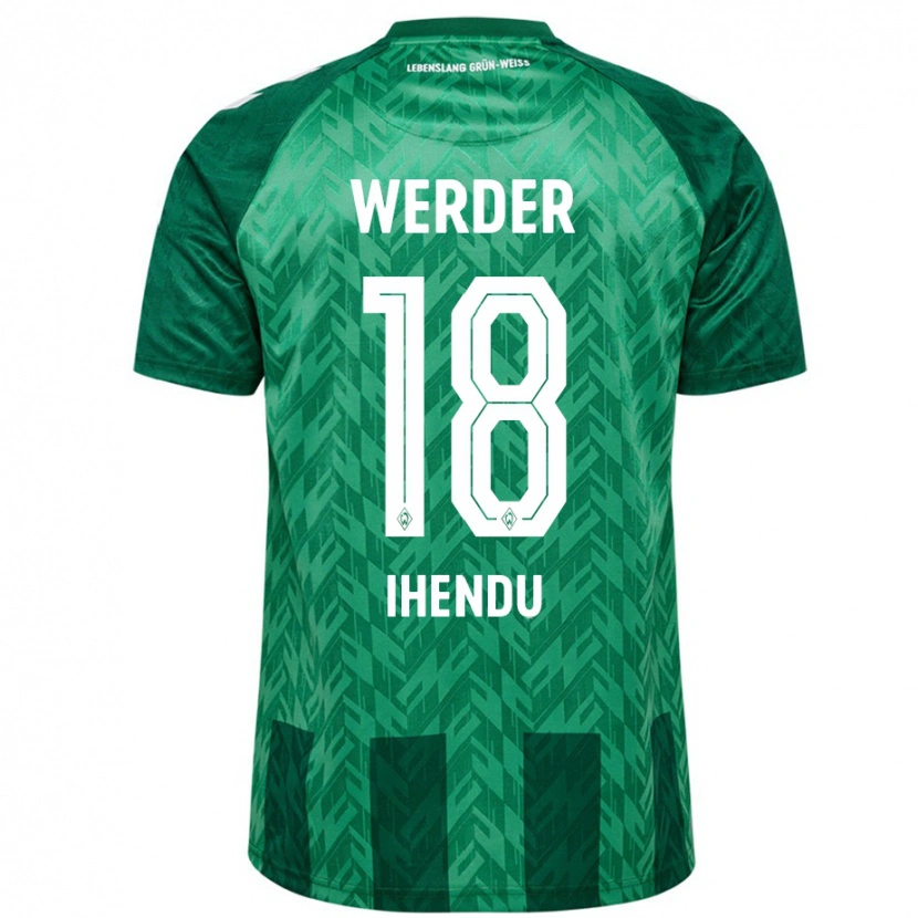 Danxen Enfant Maillot Daniel Ihendu #18 Vert Tenues Domicile 2024/25 T-Shirt