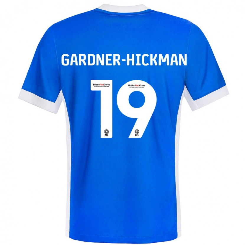 Danxen Enfant Maillot Taylor Gardner-Hickman #19 Bleu Blanc Tenues Domicile 2024/25 T-Shirt