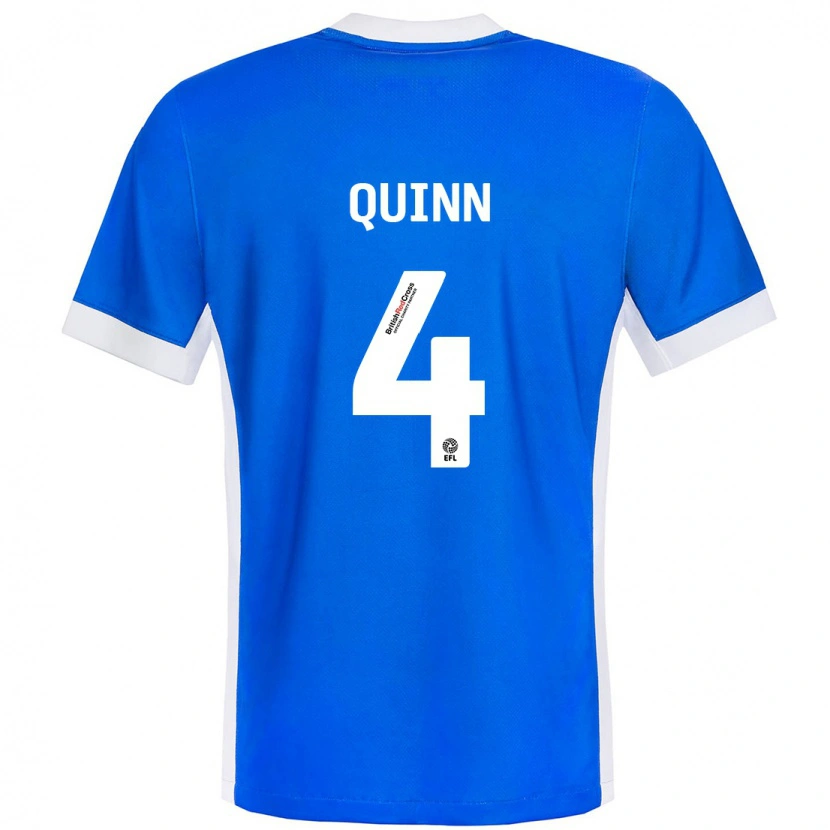 Danxen Enfant Maillot Louise Quinn #4 Bleu Blanc Tenues Domicile 2024/25 T-Shirt