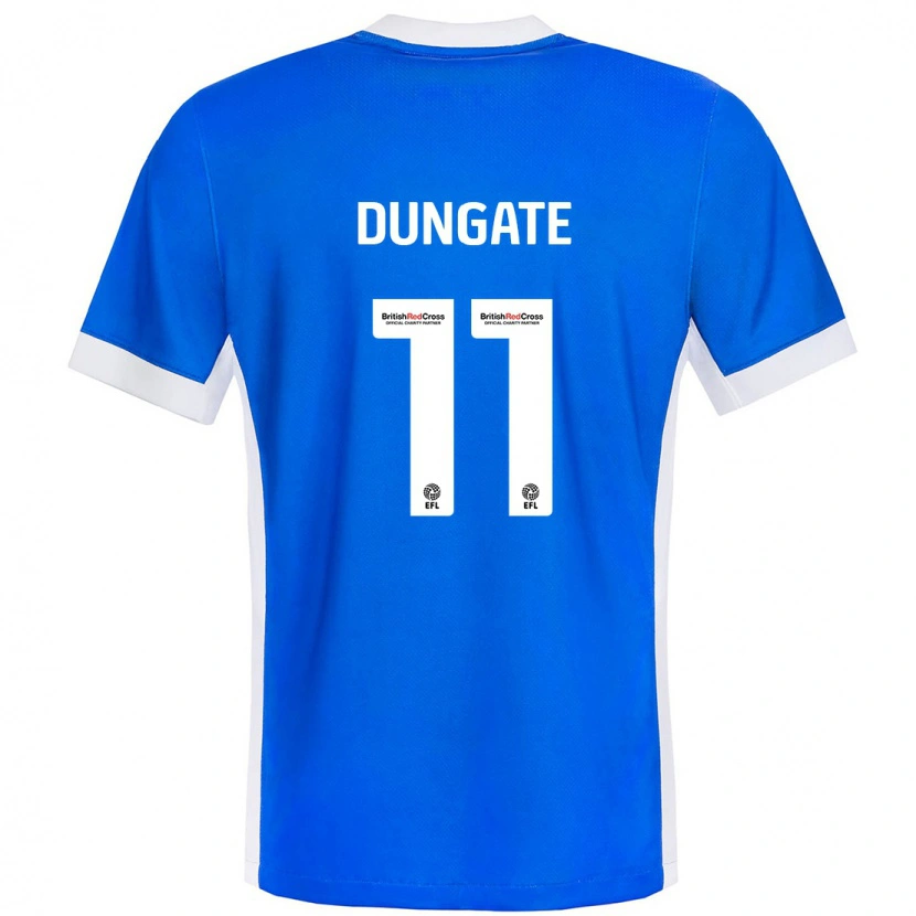 Danxen Enfant Maillot Katie Dungate #11 Bleu Blanc Tenues Domicile 2024/25 T-Shirt