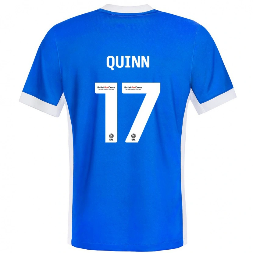 Danxen Enfant Maillot Lucy Quinn #17 Bleu Blanc Tenues Domicile 2024/25 T-Shirt