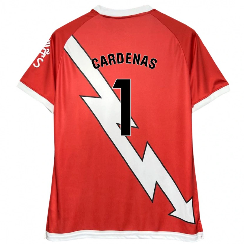 Danxen Enfant Maillot Dani Cárdenas #1 Blanc Rouge Tenues Domicile 2024/25 T-Shirt