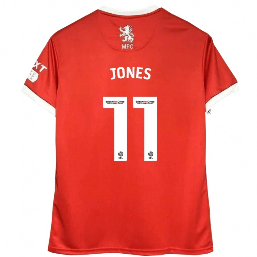 Danxen Enfant Maillot Isaiah Jones #11 Rouge Blanc Tenues Domicile 2024/25 T-Shirt