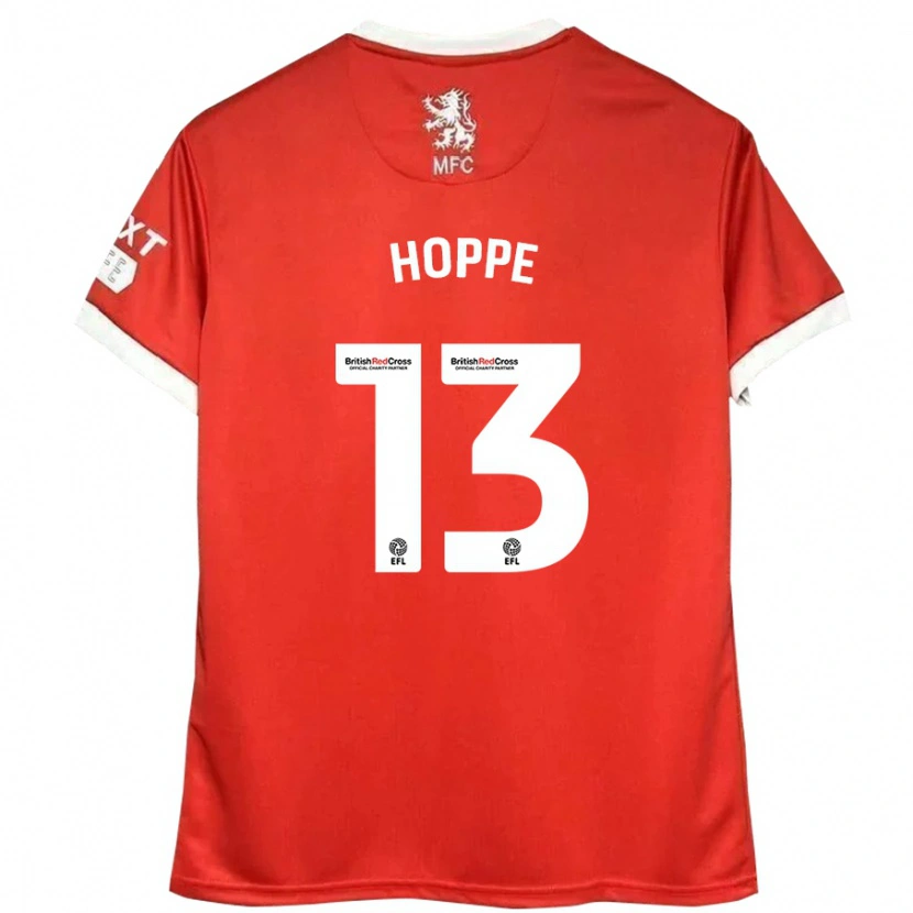 Danxen Enfant Maillot Matthew Hoppe #13 Rouge Blanc Tenues Domicile 2024/25 T-Shirt