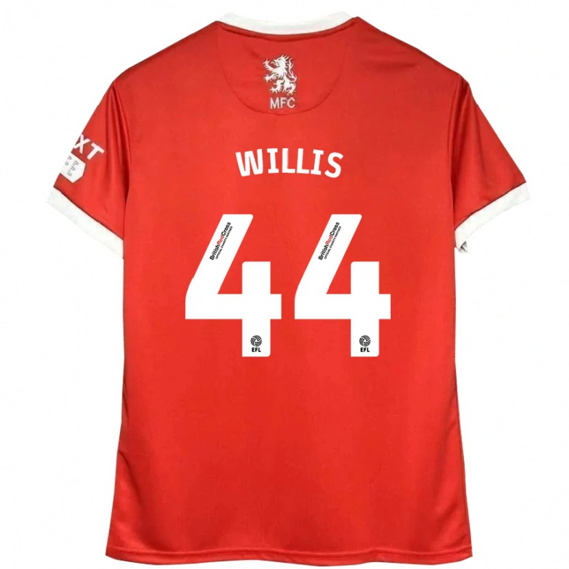 Danxen Enfant Maillot Pharrell Willis #44 Rouge Blanc Tenues Domicile 2024/25 T-Shirt