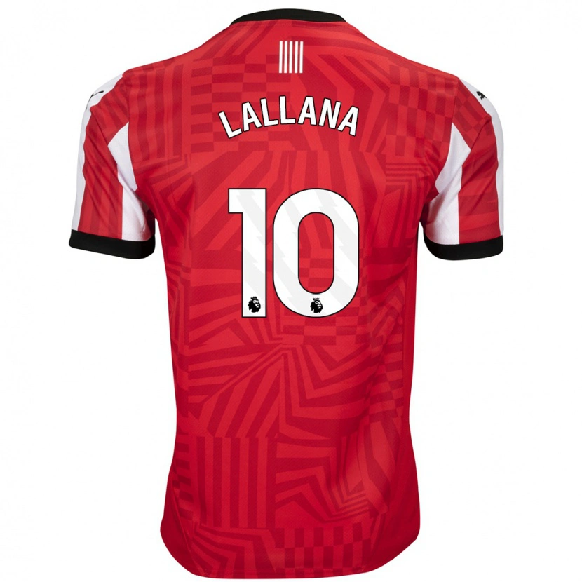 Danxen Enfant Maillot Adam Lallana #10 Rouge Blanc Tenues Domicile 2024/25 T-Shirt