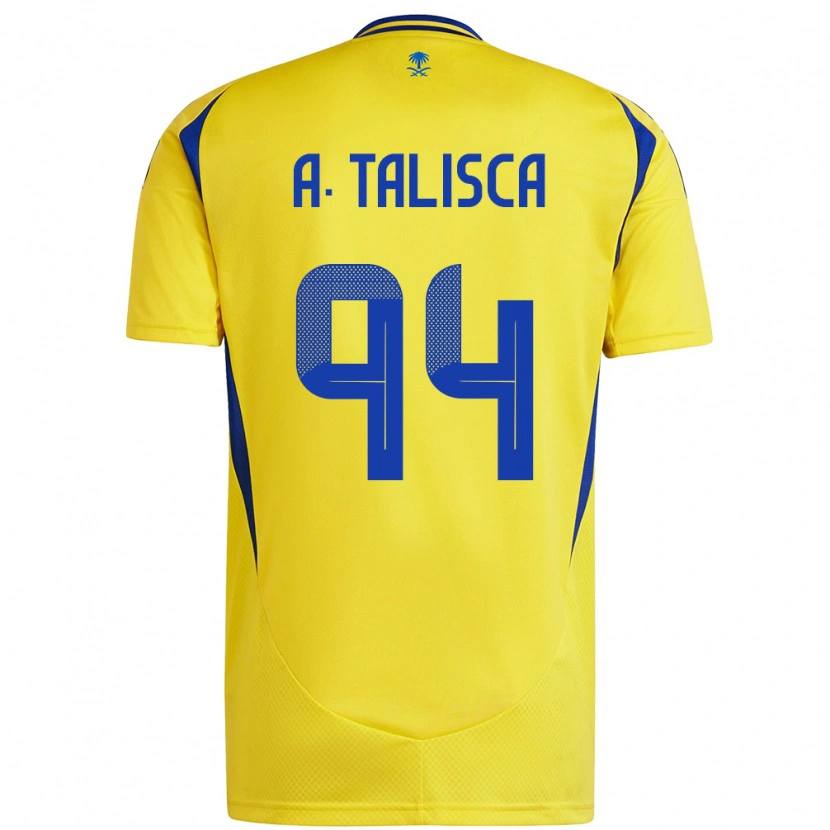 Danxen Enfant Maillot Talisca #94 Jaune Bleu Tenues Domicile 2024/25 T-Shirt