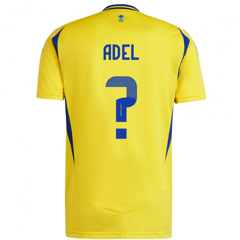 Danxen Enfant Maillot Aida Adel #0 Jaune Bleu Tenues Domicile 2024/25 T-Shirt