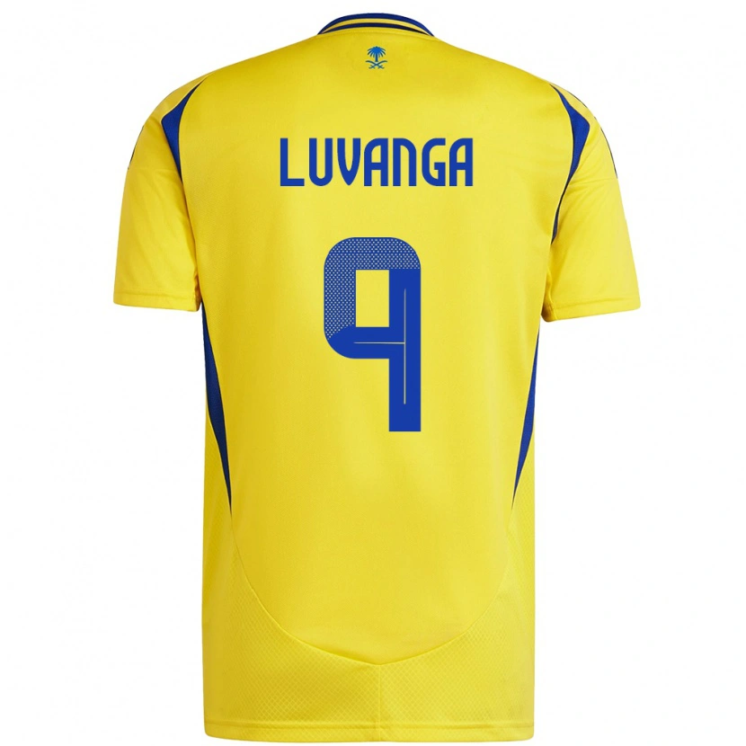 Danxen Enfant Maillot Clara Luvanga #9 Jaune Bleu Tenues Domicile 2024/25 T-Shirt