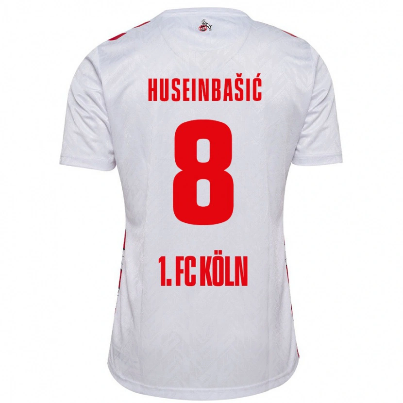 Danxen Enfant Maillot Denis Huseinbasic #8 Blanc Rouge Tenues Domicile 2024/25 T-Shirt