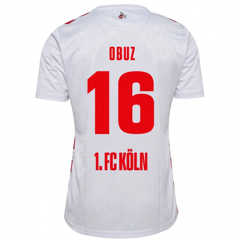 Danxen Enfant Maillot Marvin Obuz #16 Blanc Rouge Tenues Domicile 2024/25 T-Shirt