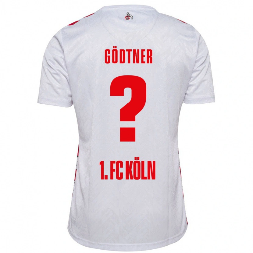 Danxen Enfant Maillot Matteo Gödtner #0 Blanc Rouge Tenues Domicile 2024/25 T-Shirt