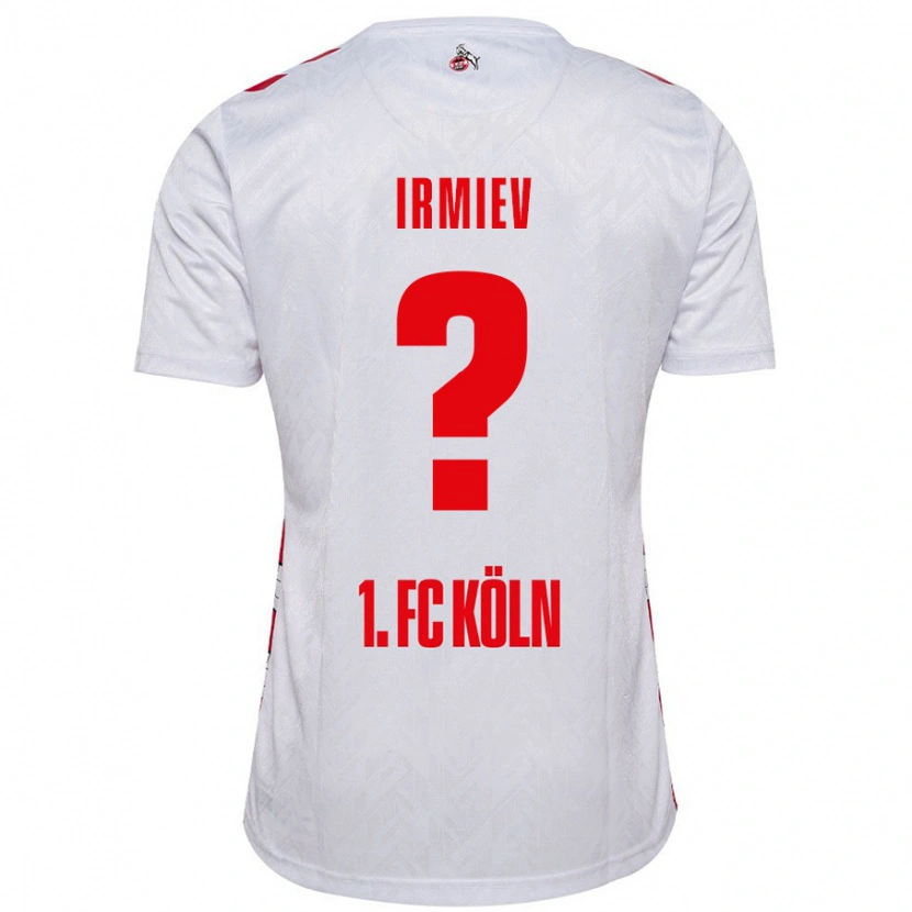 Danxen Enfant Maillot Kristiyan Irmiev #0 Blanc Rouge Tenues Domicile 2024/25 T-Shirt