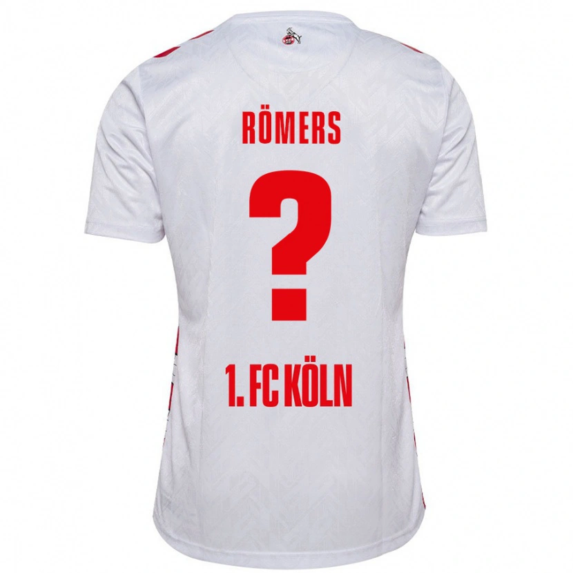 Danxen Enfant Maillot Arian Römers #0 Blanc Rouge Tenues Domicile 2024/25 T-Shirt