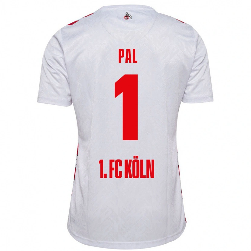 Danxen Enfant Maillot Jasmin Pal #1 Blanc Rouge Tenues Domicile 2024/25 T-Shirt