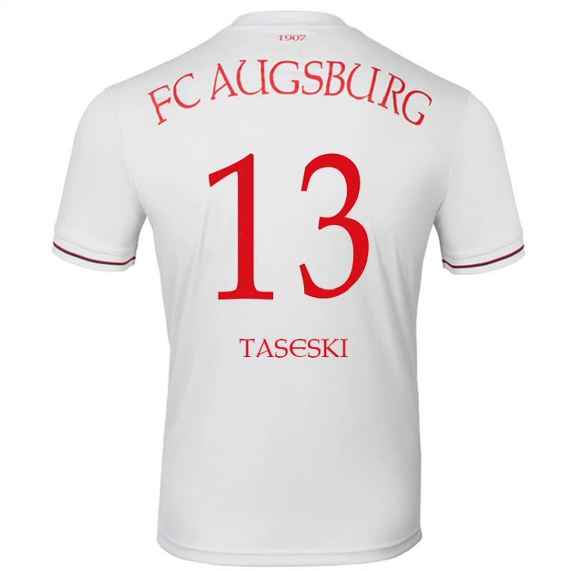 Danxen Enfant Maillot Kristijan Taseski #13 Blanc Tenues Domicile 2024/25 T-Shirt