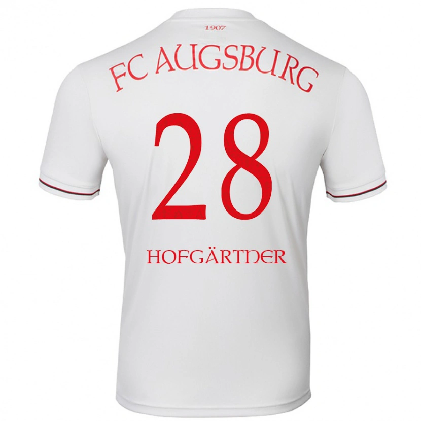 Danxen Enfant Maillot Hendrik Hofgärtner #28 Blanc Tenues Domicile 2024/25 T-Shirt