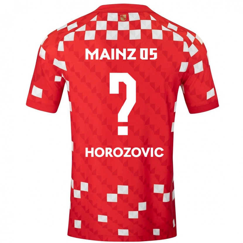 Danxen Enfant Maillot Sean Horozovic #0 Blanc Rouge Tenues Domicile 2024/25 T-Shirt