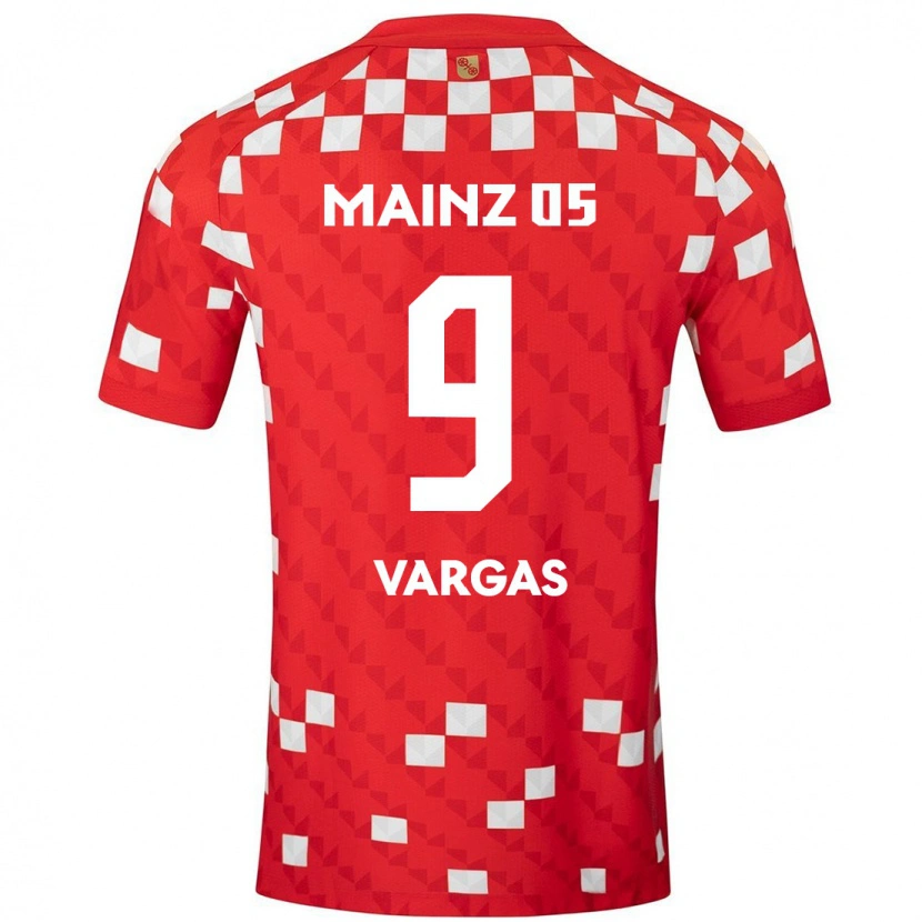 Danxen Enfant Maillot Nayrobi Vargas #9 Blanc Rouge Tenues Domicile 2024/25 T-Shirt