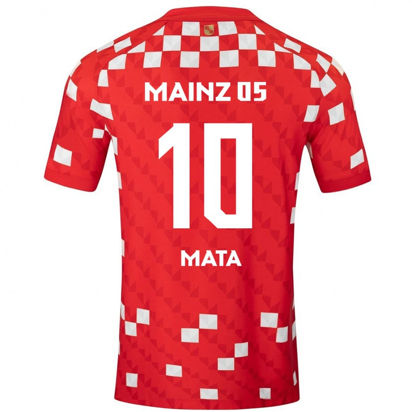 Danxen Enfant Maillot Ken Mata #10 Blanc Rouge Tenues Domicile 2024/25 T-Shirt