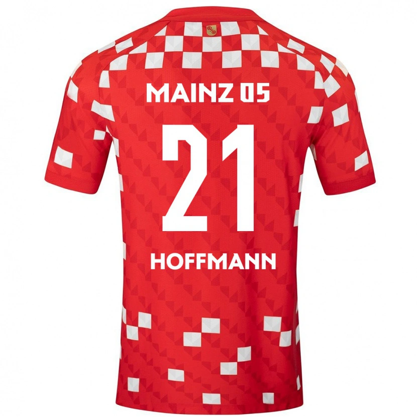 Danxen Enfant Maillot Leon Hoffmann #21 Blanc Rouge Tenues Domicile 2024/25 T-Shirt