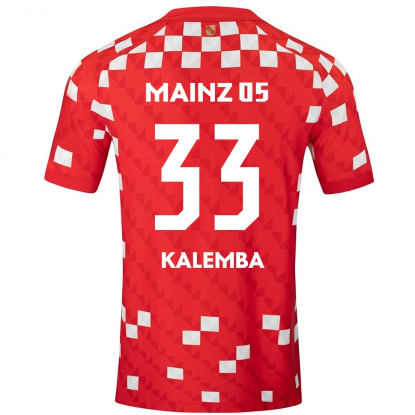 Danxen Enfant Maillot Marcel Kalemba #33 Blanc Rouge Tenues Domicile 2024/25 T-Shirt