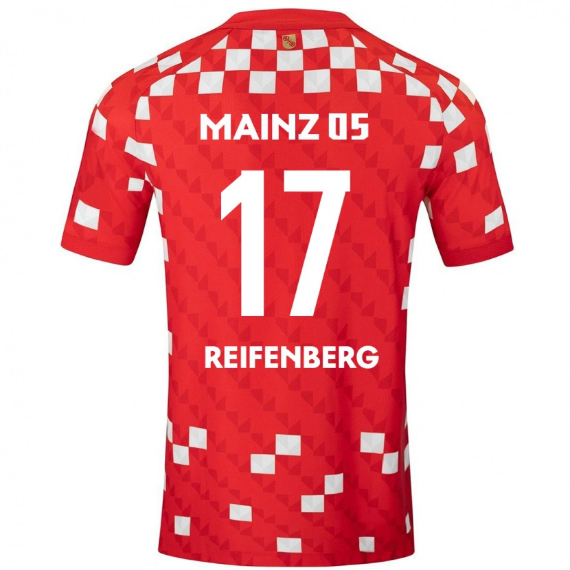 Danxen Enfant Maillot Michelle Reifenberg #17 Blanc Rouge Tenues Domicile 2024/25 T-Shirt