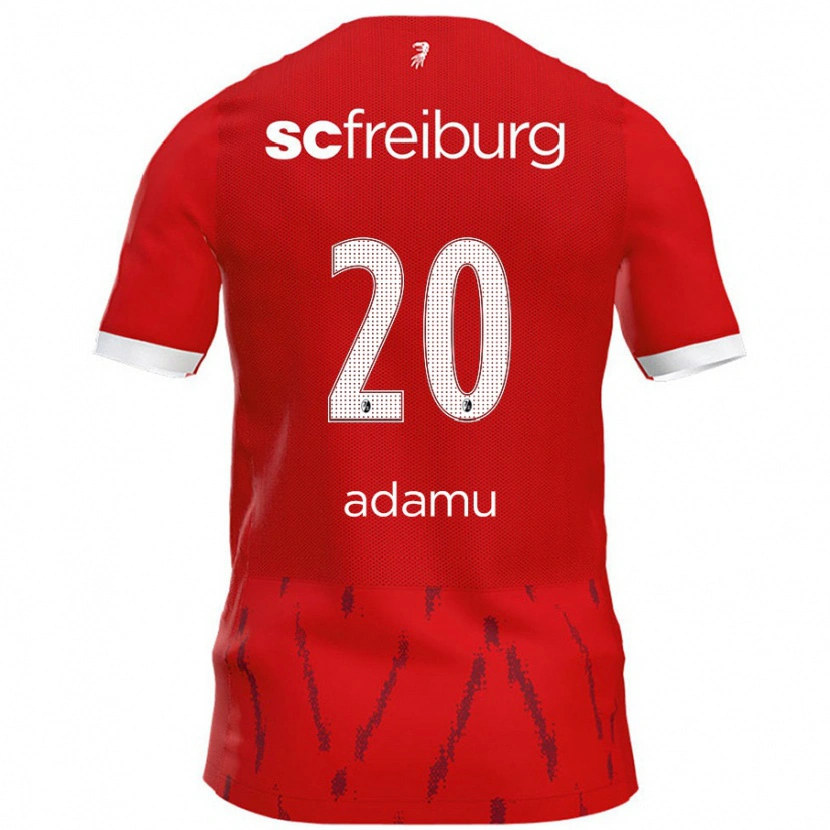 Danxen Enfant Maillot Junior Adamu #20 Rouge Tenues Domicile 2024/25 T-Shirt