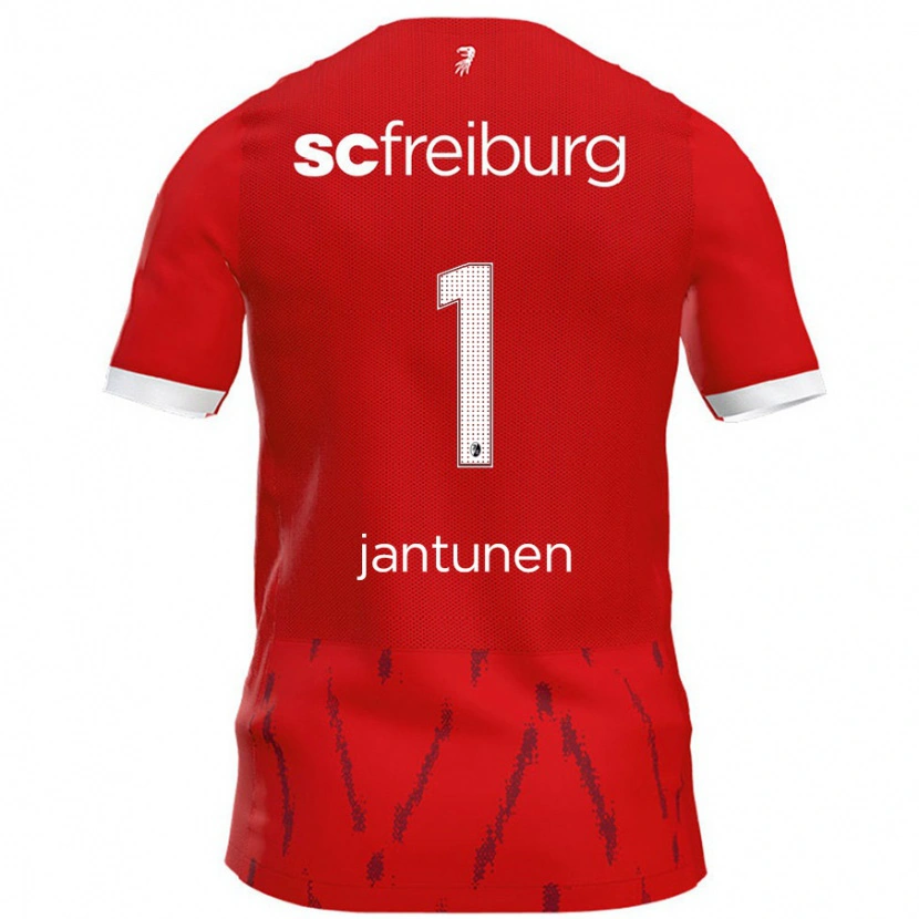 Danxen Enfant Maillot Jaaso Jantunen #1 Rouge Tenues Domicile 2024/25 T-Shirt