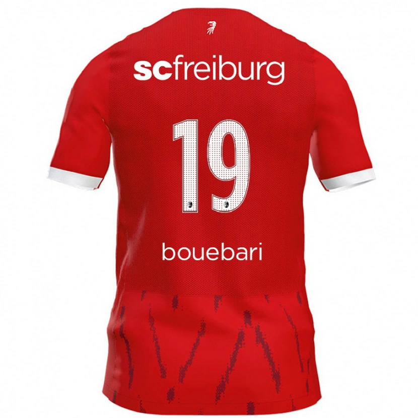 Danxen Enfant Maillot Franci Bouebari #19 Rouge Tenues Domicile 2024/25 T-Shirt