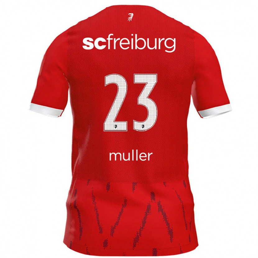 Danxen Enfant Maillot Marie Müller #23 Rouge Tenues Domicile 2024/25 T-Shirt