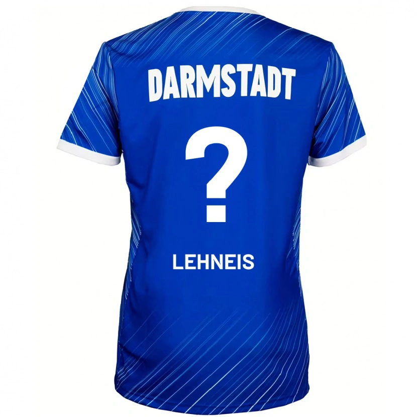 Danxen Enfant Maillot Daniel Lehneis #0 Bleu Blanc Tenues Domicile 2024/25 T-Shirt