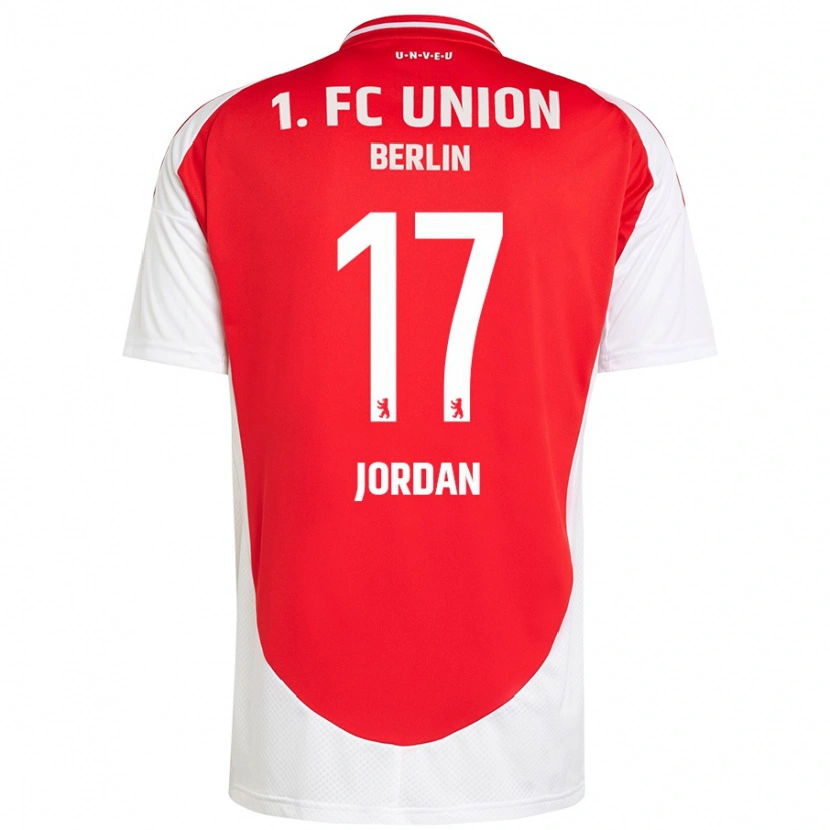 Danxen Enfant Maillot Jordan #17 Rouge Blanc Tenues Domicile 2024/25 T-Shirt