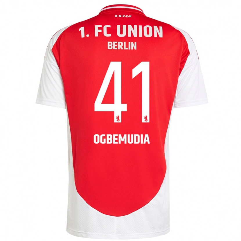 Danxen Enfant Maillot Oluwaseun Ogbemudia #41 Rouge Blanc Tenues Domicile 2024/25 T-Shirt