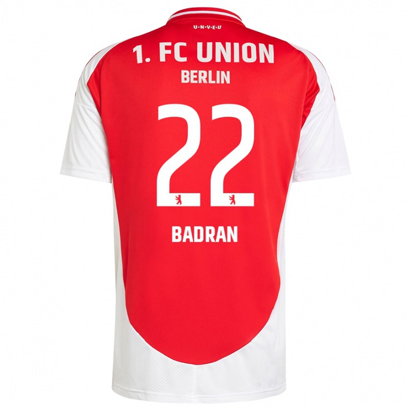 Danxen Enfant Maillot Ahmad Badran #22 Rouge Blanc Tenues Domicile 2024/25 T-Shirt