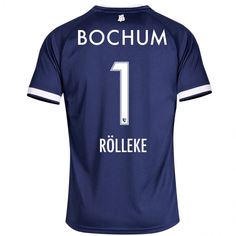 Danxen Enfant Maillot Hugo Rölleke #1 Bleu Foncé Tenues Domicile 2024/25 T-Shirt