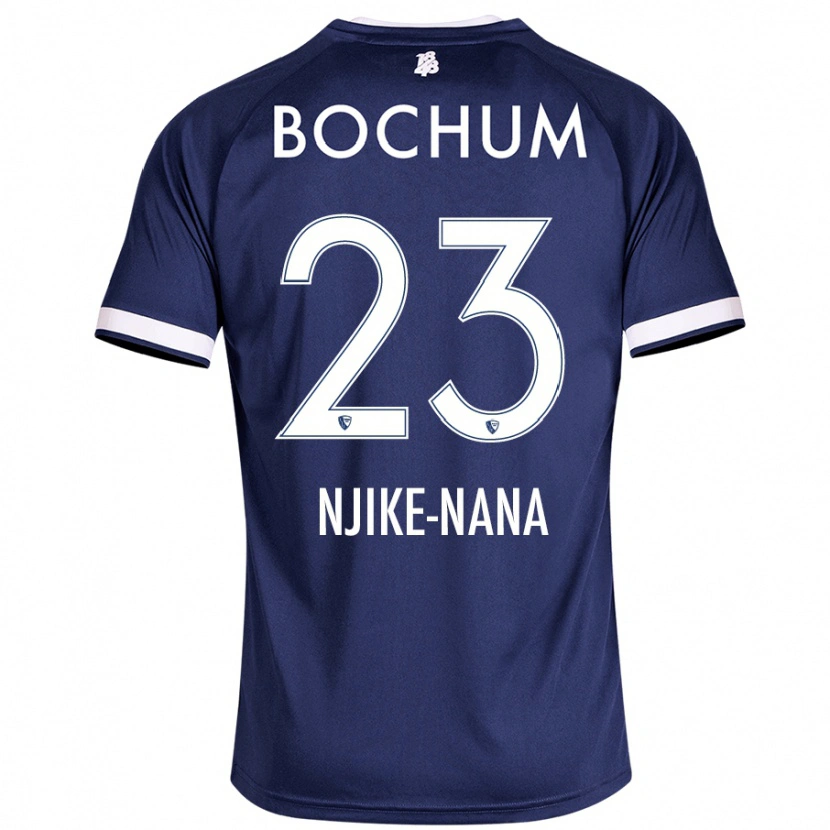 Danxen Enfant Maillot Jean-Philippe Njike-Nana #23 Bleu Foncé Tenues Domicile 2024/25 T-Shirt