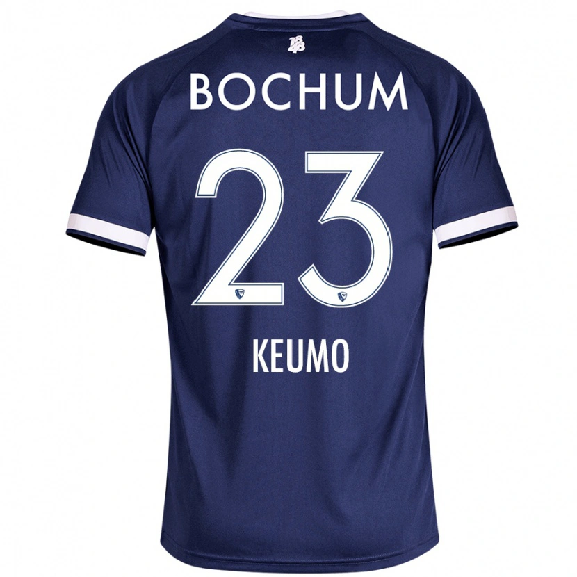 Danxen Enfant Maillot Owono-Darnell Keumo #23 Bleu Foncé Tenues Domicile 2024/25 T-Shirt