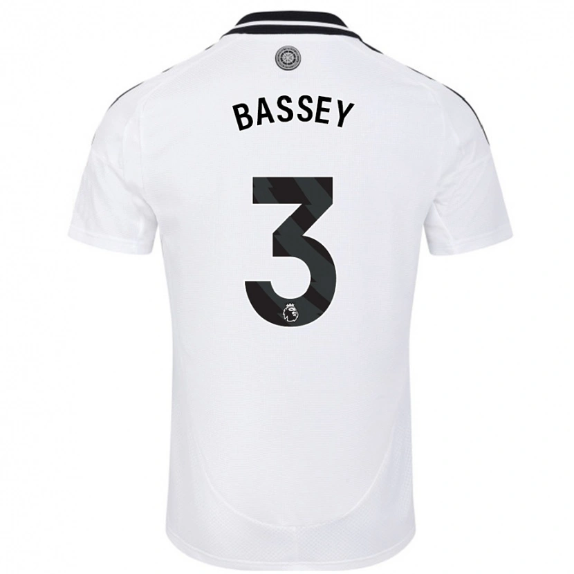 Danxen Enfant Maillot Calvin Bassey #3 Blanc Tenues Domicile 2024/25 T-Shirt