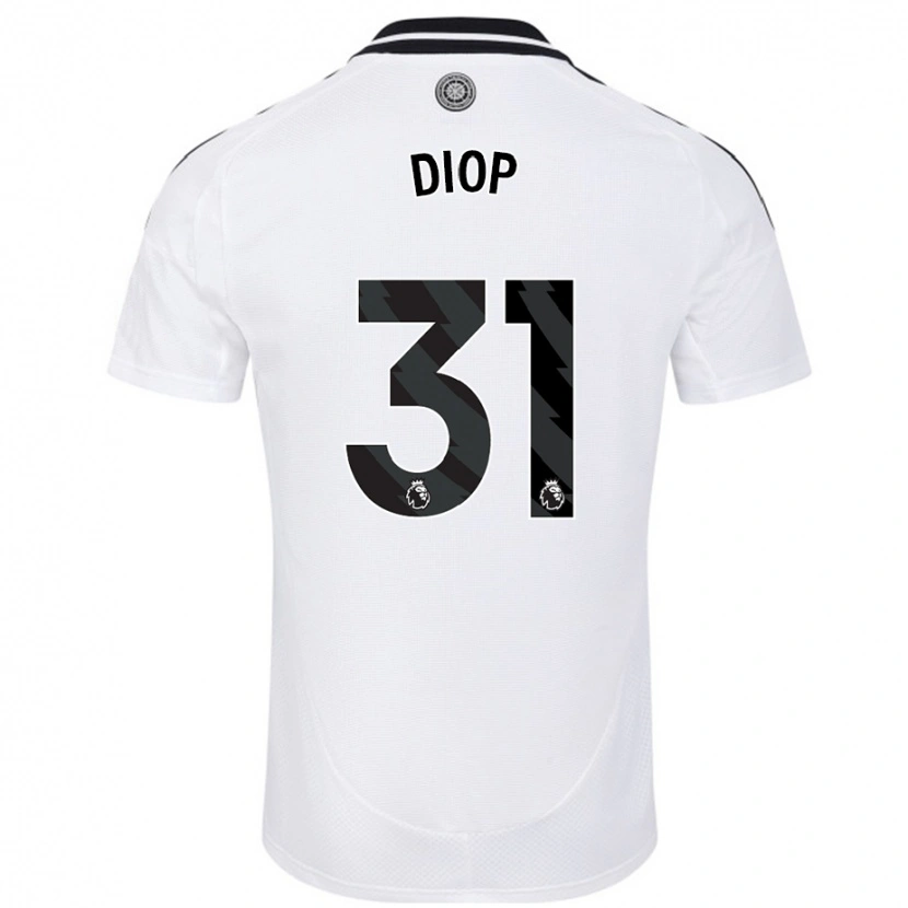 Danxen Enfant Maillot Issa Diop #31 Blanc Tenues Domicile 2024/25 T-Shirt