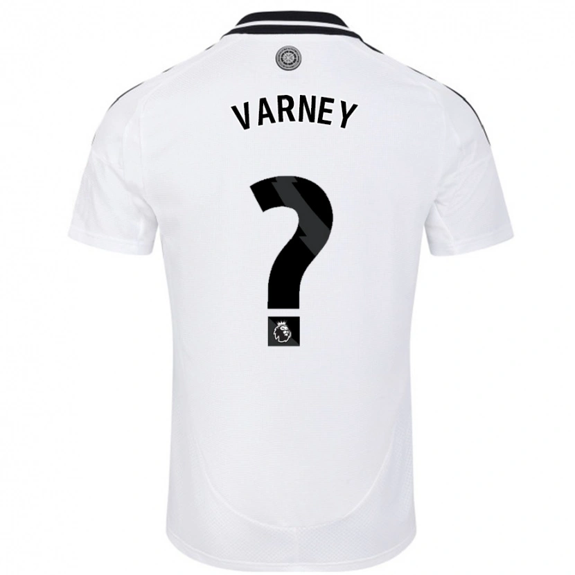 Danxen Enfant Maillot Oscar Varney #0 Blanc Tenues Domicile 2024/25 T-Shirt