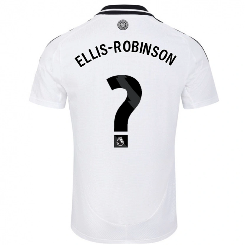 Danxen Enfant Maillot Eddie Ellis-Robinson #0 Blanc Tenues Domicile 2024/25 T-Shirt