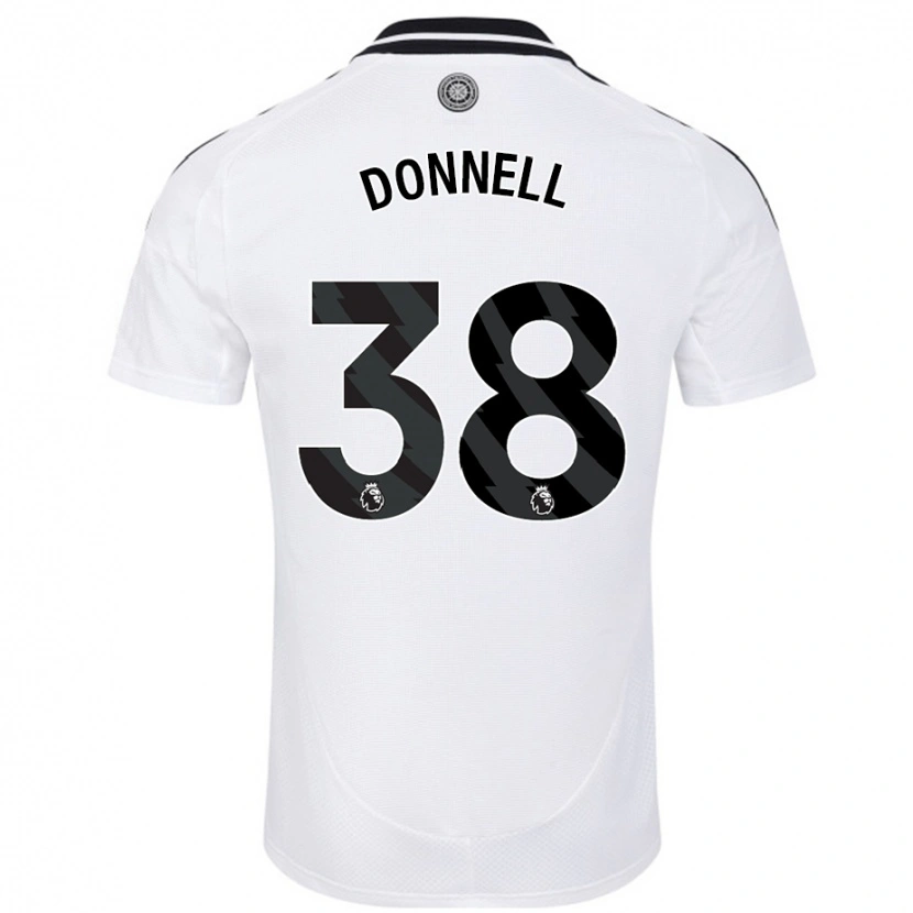 Danxen Enfant Maillot Chris Donnell #38 Blanc Tenues Domicile 2024/25 T-Shirt