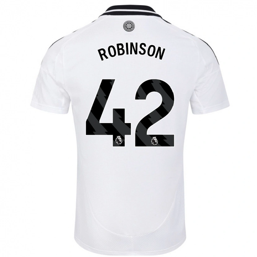 Danxen Enfant Maillot Charlie Robinson #42 Blanc Tenues Domicile 2024/25 T-Shirt