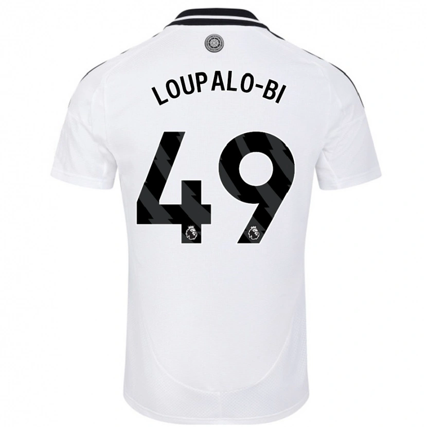 Danxen Enfant Maillot Aaron Loupalo-Bi #49 Blanc Tenues Domicile 2024/25 T-Shirt