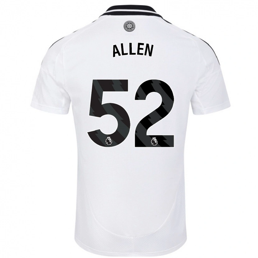 Danxen Enfant Maillot Michael Allen #52 Blanc Tenues Domicile 2024/25 T-Shirt