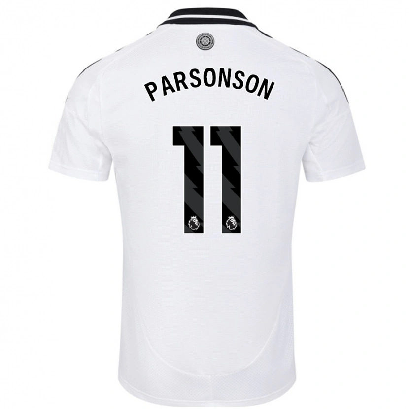 Danxen Enfant Maillot Madi Parsonson #11 Blanc Tenues Domicile 2024/25 T-Shirt