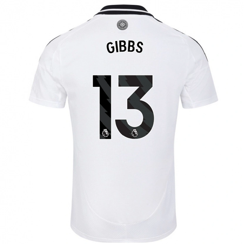 Danxen Enfant Maillot Frankie Gibbs #13 Blanc Tenues Domicile 2024/25 T-Shirt