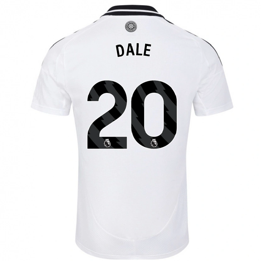 Danxen Enfant Maillot Olivia Dale #20 Blanc Tenues Domicile 2024/25 T-Shirt